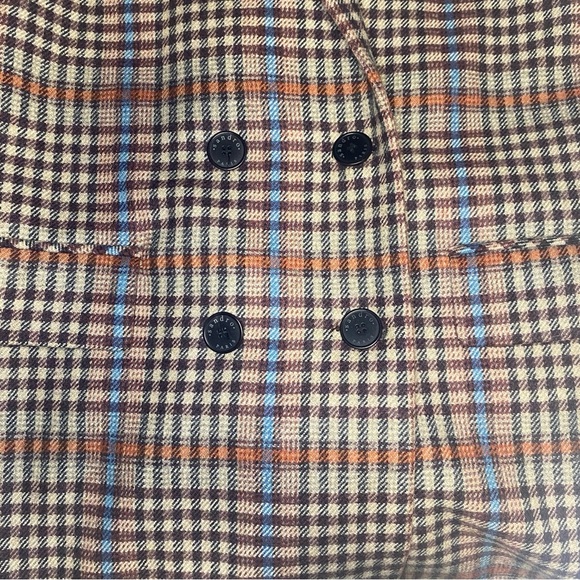 Like New Sandro Solution Plaid Wool-Blend Blazer - Size US 10 (40 FR) - Picture 5 of 10